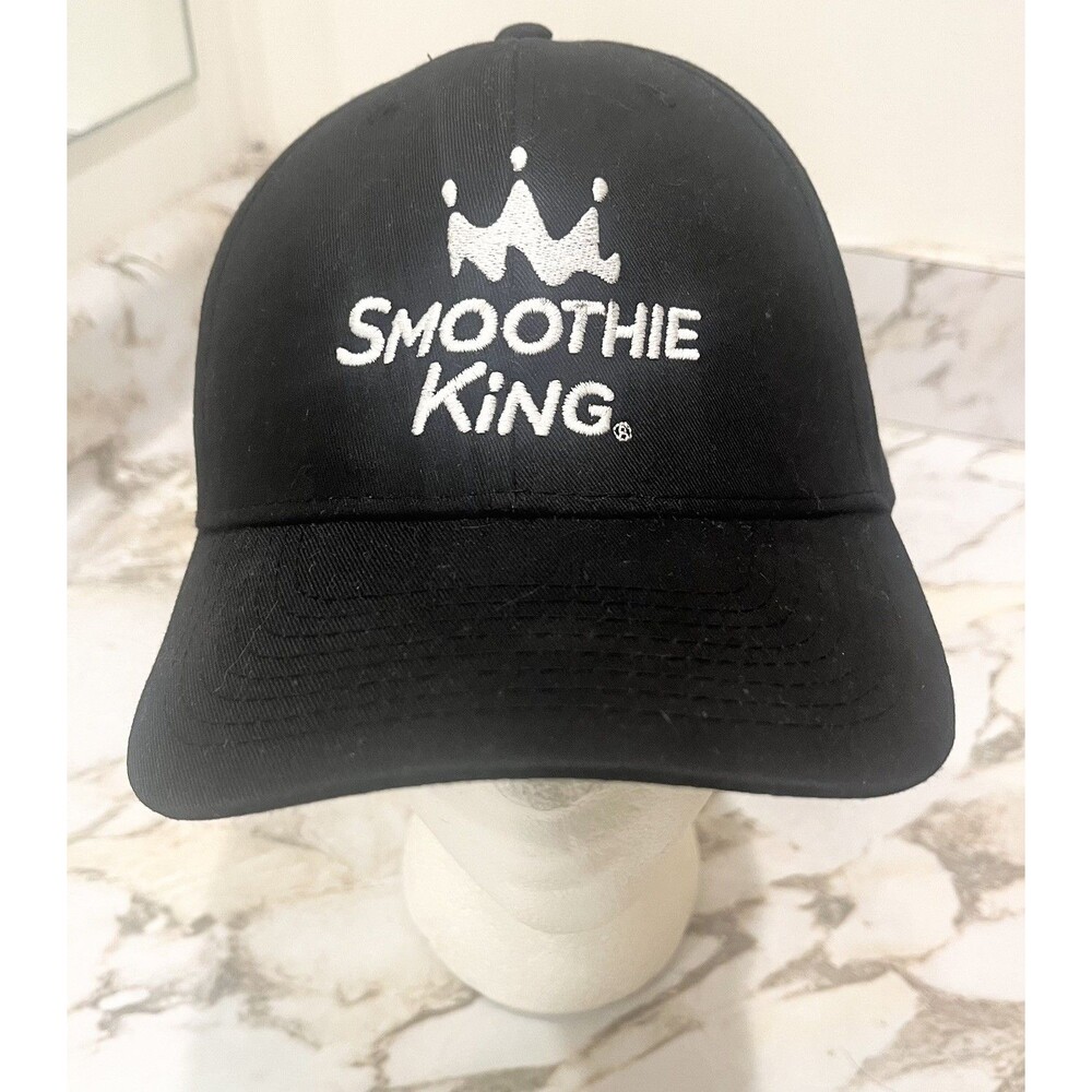 Smoothie King Black Embroidered Logo Baseball Cap Adjustable Strap Hat